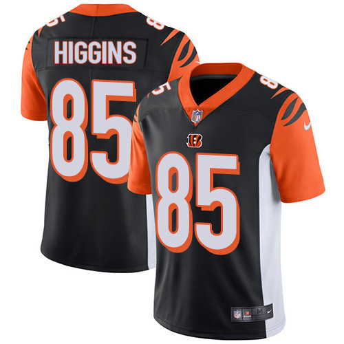 Personalized Bengals #85 Tee Higgins Black Team Color Men’s Stitched NFL Untouchable Limited Jersey