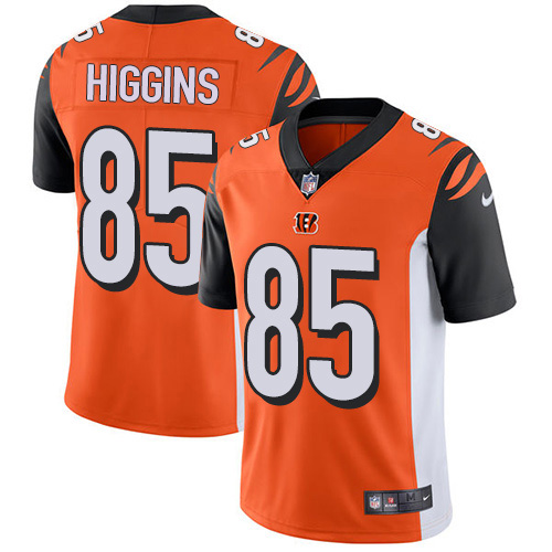 Personalized Bengals #85 Tee Higgins Orange Alternate Men’s Stitched NFL Untouchable Limited Jersey
