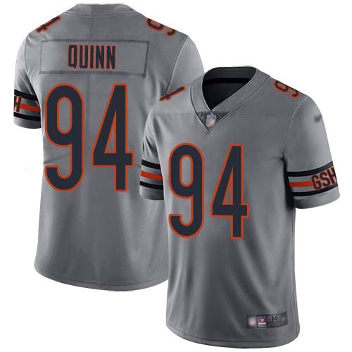 Personalized Bears #94 Robert Quinn Silver Men’s Stitched NFL Limited Inverted Legend Jersey