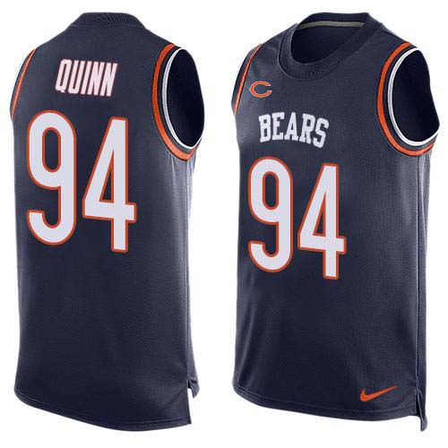 Personalized Bears #94 Robert Quinn Navy Blue Team Color Men’s Stitched NFL Limited Tank Top Jersey