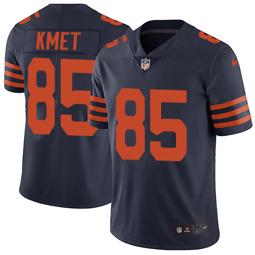 Personalized Bears #85 Cole Kmet Navy Blue Alternate Men’s Stitched NFL Untouchable Limited Jersey