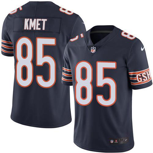 Personalized Bears #85 Cole Kmet Navy Blue Team Color Men’s Stitched NFL Untouchable Limited Jersey