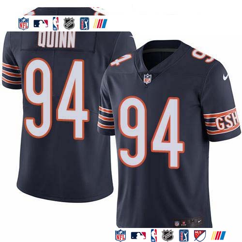 Personalized Bears #94 Robert Quinn Navy Blue Team Color Men’s Stitched NFL Untouchable Limited Jersey