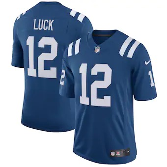 Personalized Indianapolis Colts #12 Andrew Luck Men’s Royal Limited Team Jersey