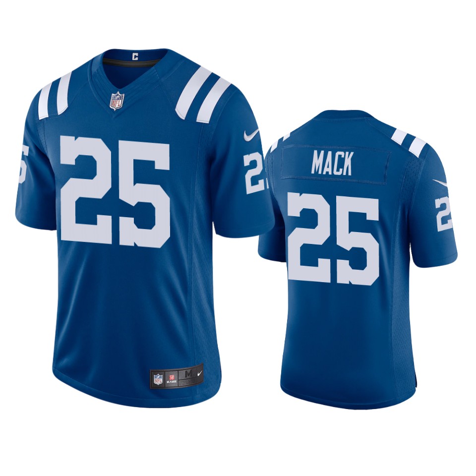 Personalized Indianapolis Colts #25 Marlon Mack Men’s Royal 2020 Limited Jersey