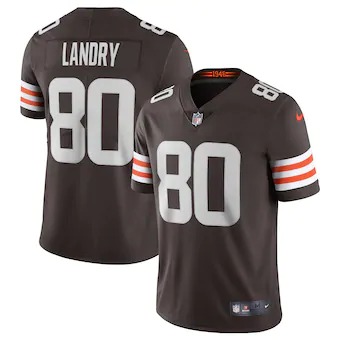 Personalized Cleveland Browns #80 Jarvis Landry Men’s Brown 2020 Limited Jersey