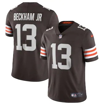 Personalized Cleveland Browns #13 Odell Beckham Jr. Men’s Brown 2020 Limited Jersey
