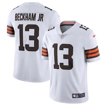 Personalized Cleveland Browns #13 Odell Beckham Jr. Men’s White 2020 Limited Jersey