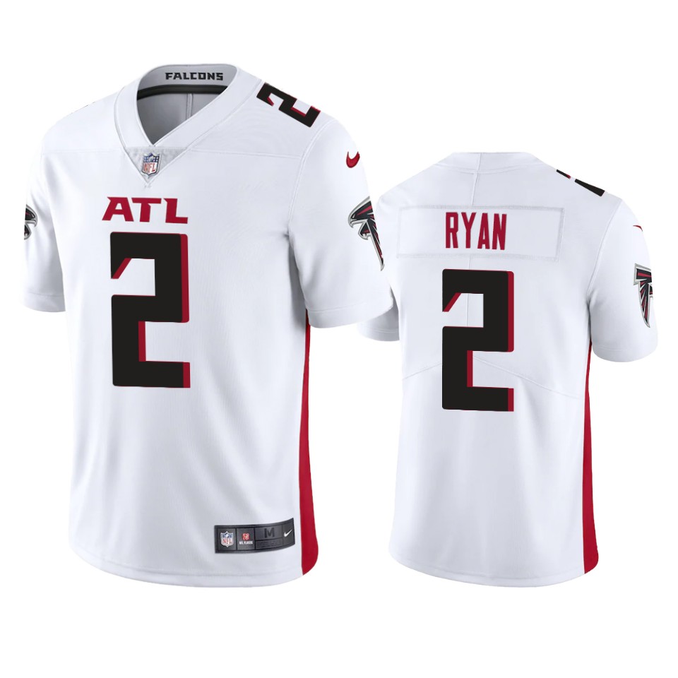 Personalized Atlanta Falcons #2 Matt Ryan Men’s White 2020 Untouchable Limited NFL Jersey