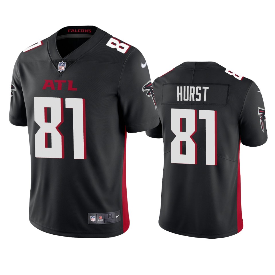 Personalized Atlanta Falcons #81 Hayden Hurst Men’s Black 2020 Untouchable Limited NFL Jersey