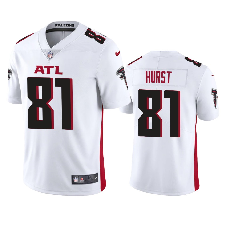 Personalized Atlanta Falcons #81 Hayden Hurst Men’s White 2020 Untouchable Limited NFL Jersey
