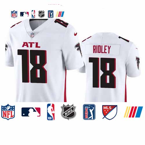 Personalized Atlanta Falcons #18 Calvin Ridley Men’s White 2020 Untouchable Limited NFL Jersey