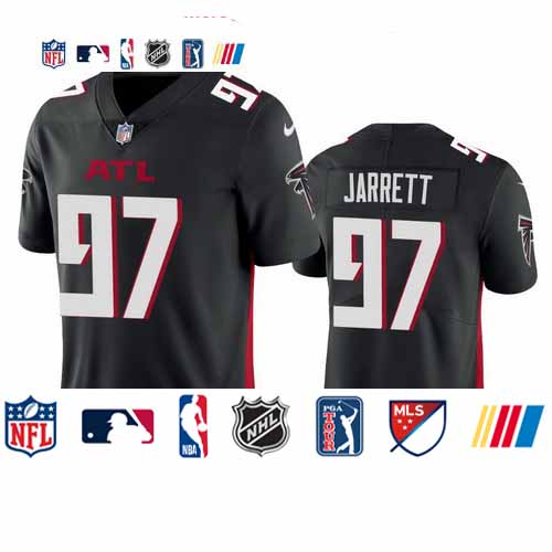 Personalized Atlanta Falcons #97 Grady Jarrett Men’s Black 2020 Untouchable Limited NFL Jersey