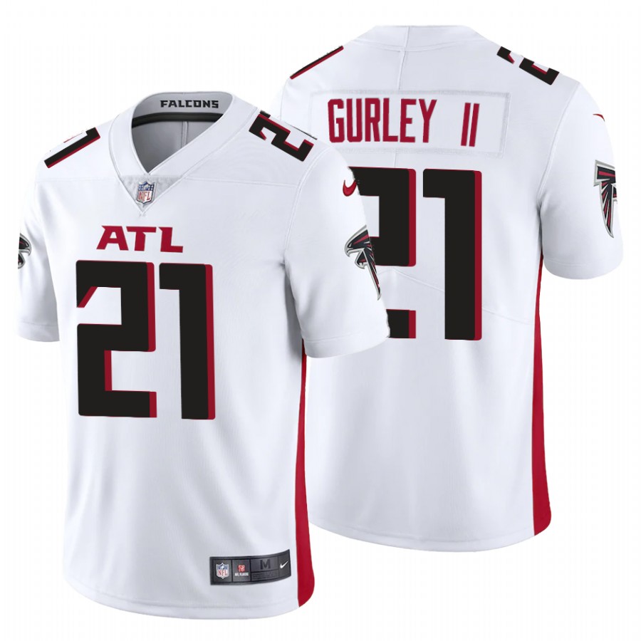 Personalized Atlanta Falcons #21 Todd Gurley II Men’s White 2020 Untouchable Limited NFL Jersey
