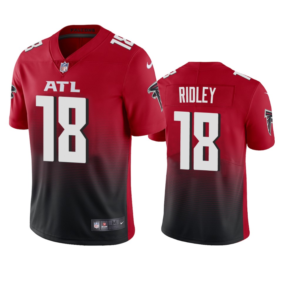 Personalized Atlanta Falcons #18 Calvin Ridley Men’s Red 2nd Alternate 2020 Untouchable Limited NFL Jersey