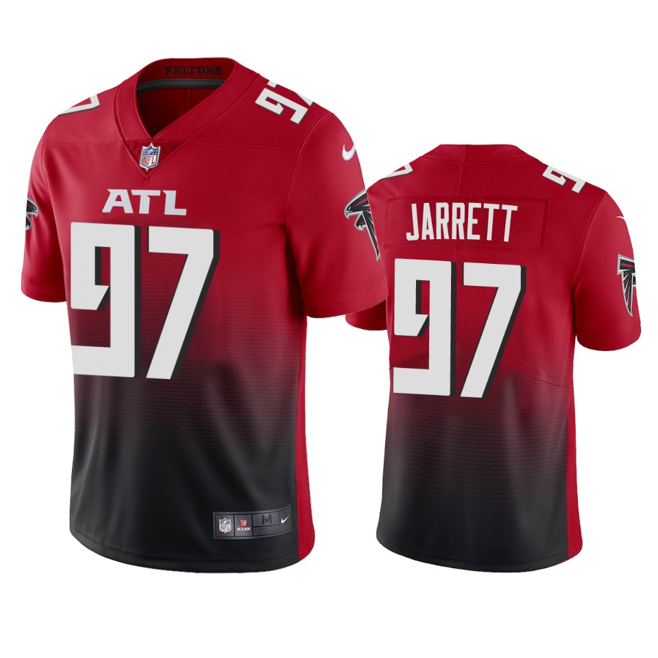 Personalized Atlanta Falcons #97 Grady Jarrett Men’s Red 2nd Alternate 2020 Untouchable Limited NFL Jersey