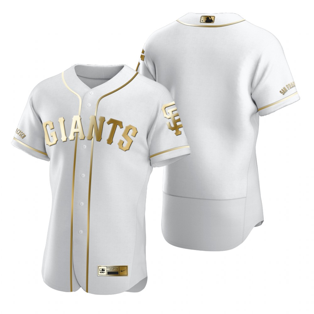 Personalized San Francisco Giants Blank White Men’s Authentic Golden Edition MLB Jersey