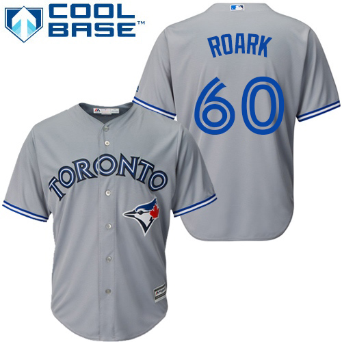 Personalized Blue Jays #60 Tanner Roark Grey New Cool Base Stitched MLB Jersey