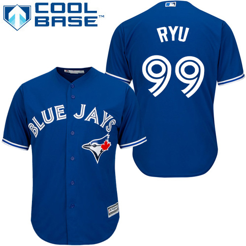 Personalized Blue Jays #99 Hyun-Jin Ryu Blue New Cool Base Stitched MLB Jersey