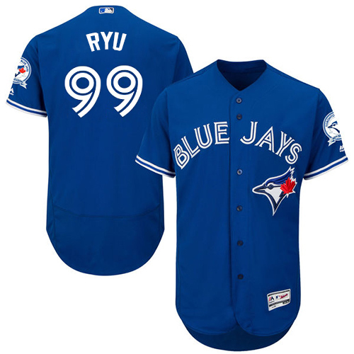 Personalized Blue Jays #99 Hyun-Jin Ryu Blue Flexbase Authentic Collection Stitched MLB Jersey