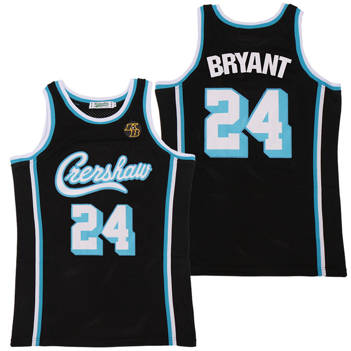 Personalized Lakers 24 Kobe Bryant Black KB Patch Swingman Jersey