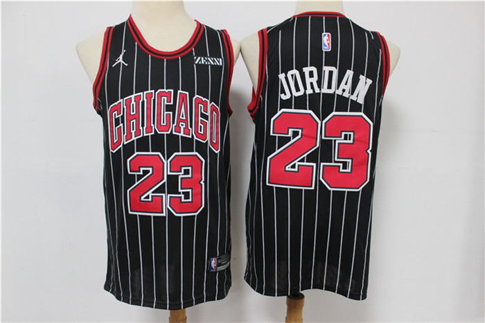 Personalized Bulls 23 Michael Jordan Black 2020 Swingman Jersey