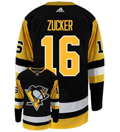 Personalized Penguins #16 Jason Zucker Black Jersey