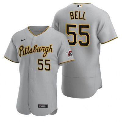 Personalized Pirates 55 Josh Bell Gray Flexbase Jersey