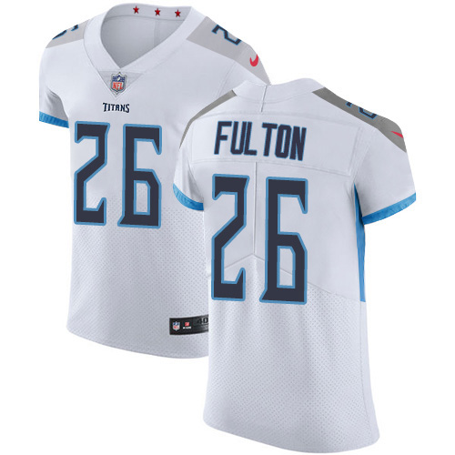 Personalized Titans #26 Kristian Fulton White Men’s Stitched NFL New Elite Jersey