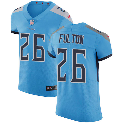 Personalized Titans #26 Kristian Fulton Light Blue Alternate Men’s Stitched NFL New Elite Jersey