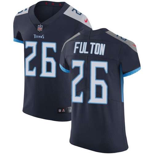 Personalized Titans #26 Kristian Fulton Navy Blue Team Color Men’s Stitched NFL Untouchable Elite Jersey