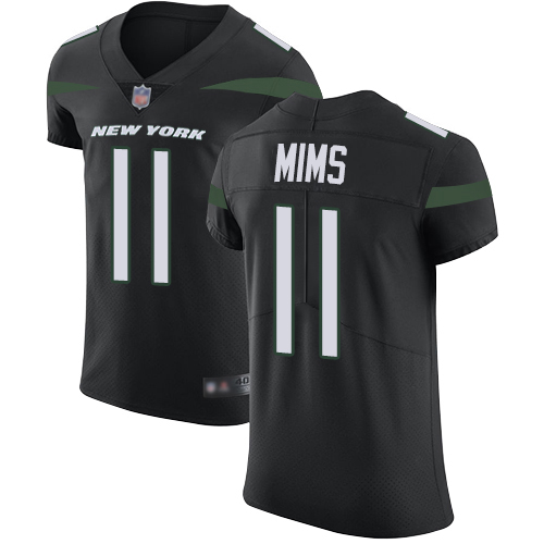 Personalized Jets #11 Denzel Mim Black Alternate Men’s Stitched NFL New Elite Jersey