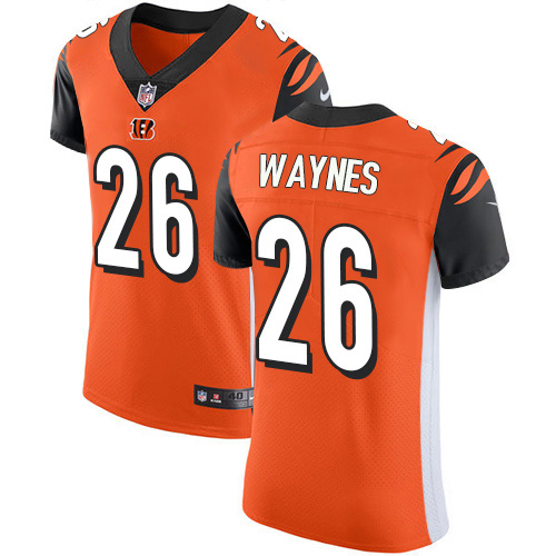 Personalized Bengals #26 Trae Waynes Orange Alternate Men’s Stitched NFL New Elite Jersey