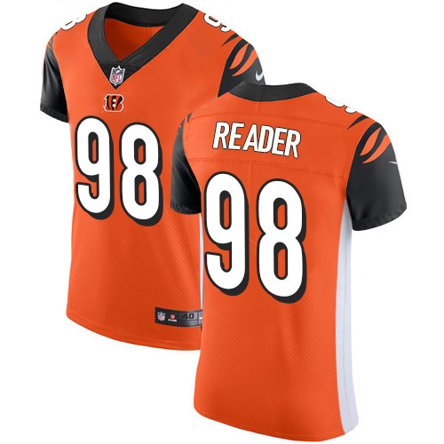 Personalized Bengals #98 D.J. Reader Orange Alternate Men’s Stitched NFL New Elite Jersey