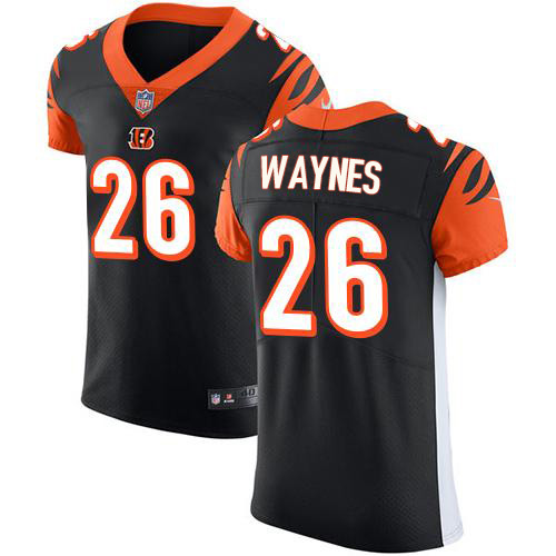 Personalized Bengals #26 Trae Waynes Black Team Color Men’s Stitched NFL Untouchable Elite Jersey