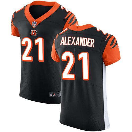 Personalized Bengals #21 Mackensie Alexander Black Team Color Men’s Stitched NFL Untouchable Elite Jersey
