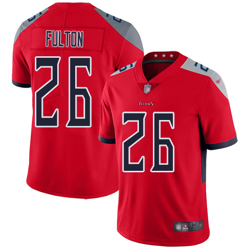 Personalized Titans #26 Kristian Fulton Red Men’s Stitched NFL Limited Inverted Legend Jersey