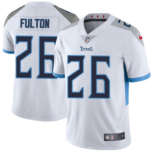 Personalized Titans #26 Kristian Fulton White Men’s Stitched NFL Untouchable Limited Jersey