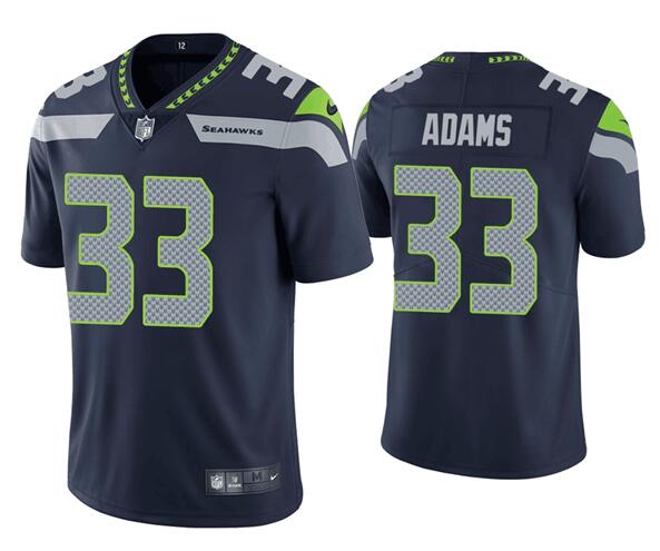 Personalized Seahawks 33 Jamal Adams Navy Untouchable Limited Jersey