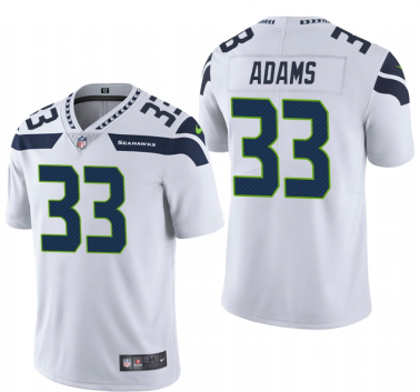 Personalized Seahawks 33 Jamal Adams white Untouchable Limited Jersey