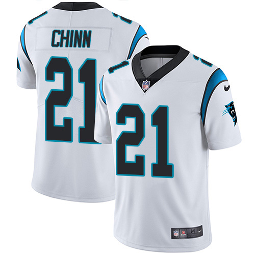 Personalized Panthers #21 Jeremy Chinn White Men’s Stitched NFL Untouchable Limited Jersey