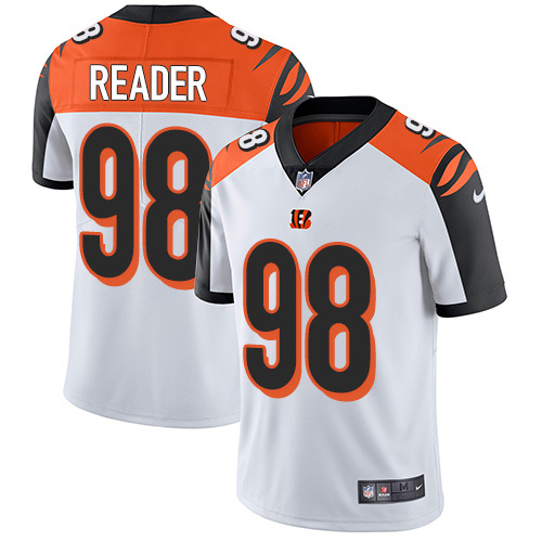 Personalized Bengals #98 D.J. Reader White Men’s Stitched NFL Untouchable Limited Jersey
