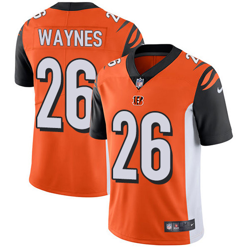 Personalized Bengals #26 Trae Waynes Orange Alternate Men’s Stitched NFL Untouchable Limited Jersey