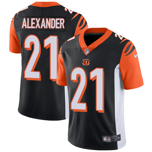 Personalized Bengals #21 Mackensie Alexander Black Team Color Men’s Stitched NFL Untouchable Limited Jersey