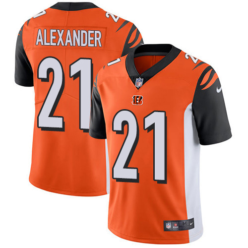 Personalized Bengals #21 Mackensie Alexander Orange Alternate Men’s Stitched NFL Untouchable Limited Jersey
