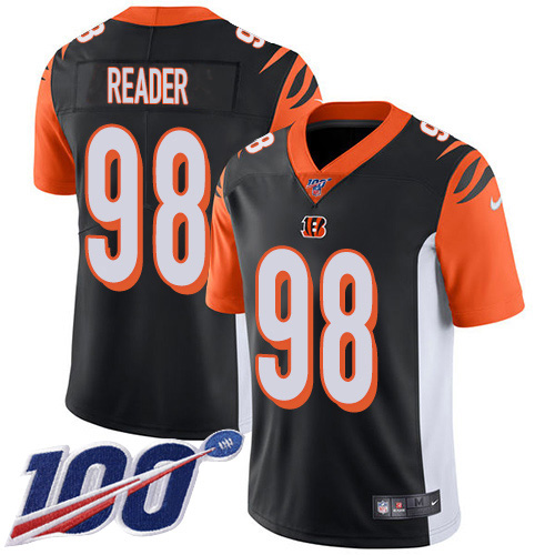 Personalized Bengals #98 D.J. Reader Black Team Color Men’s Stitched NFL 100th Season Untouchable Limited Jersey