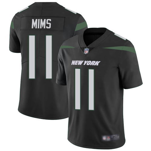 Personalized Jets #11 Denzel Mim Black Alternate Men’s Stitched NFL Untouchable Limited Jersey