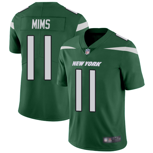 Personalized Jets #11 Denzel Mim Green Team Color Men’s Stitched NFL Untouchable Limited Jersey