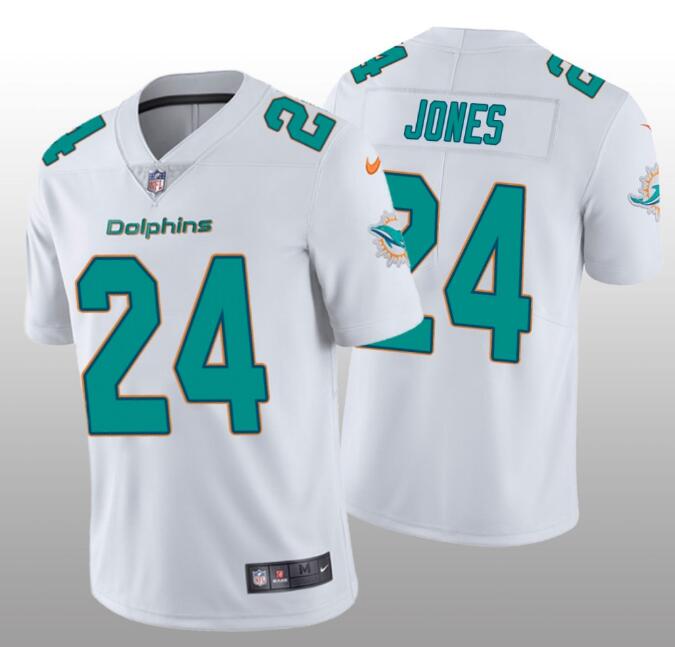 Personalized Dolphins 24 Byron Jones White Untouchable Limited Jersey