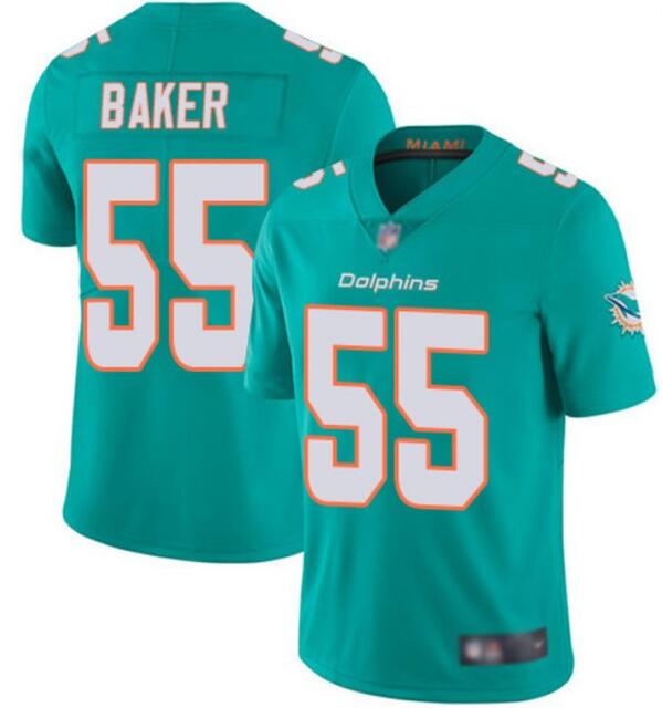 Personalized Dolphins 55 Jerome Baker Aqua Untouchable Limited Jersey